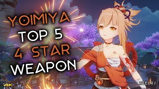 Best 4 Star Weapon For Yoimiya  Genshin Impact [upl. by Asirralc]