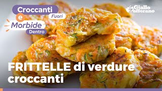 FRITTELLE di VERDURE CROCCANTI in padella pochi ingredienti e buonissime [upl. by Weywadt]