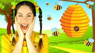 Here is the Beehive  Fingerplay song for kids  Jiggle Jam [upl. by Goldia]