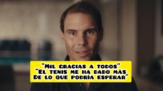 Rafa Nadal anuncia que deja el tenis en Málaga rafaelnadal nadal vamosrafa daviscup málaga [upl. by Notlih]