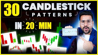 30 Candlestick Patterns in 20 MINUTES  Candlestick Pattern Hindi in Technical Analysis in trading [upl. by Jamieson131]