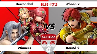 Derrondad PyraMythra Sephiroth vs iPhoenix Roy Winners Round 2 Bailrigg Bitesized 72 [upl. by Fiden]