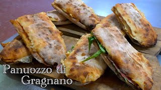 Super crispy PANUOZZO Bread How to make itPanificio Malafronte of Gragnano  Italy [upl. by Aynodal]