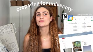 preparing for university  notion tour journaling google calendar [upl. by Siloa510]