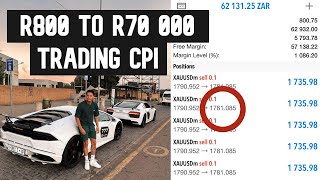 Jason Noah Flips R800 TO R70K Trading CPI NewsForex South Africa [upl. by Rieger]