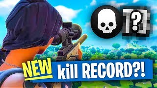 MY NEW KILL RECORD  Fortnite Battle Royale [upl. by Aneer]