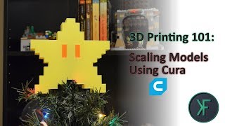 3D Printing 101 Scaling Models Using Cura feat Super Mario Starman [upl. by Einyaj]