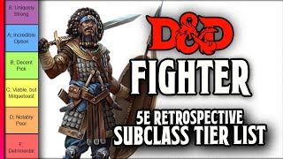 Fighter Subclass Tier List  DampD 5e Retrospective [upl. by Peterus]