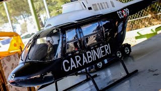 ELICOTTERO DEI CARABINIERI RADIOCOMANDATO IN VOLO  BELL 206 JET RANGER [upl. by Derick531]