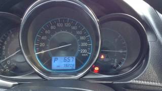 Toyota Vios overheat warning No temperature guage [upl. by Enrika]