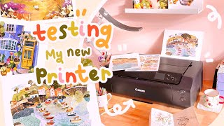 Testing out my new printer Canon PIXMA PRO200  First impressions [upl. by Mallory]