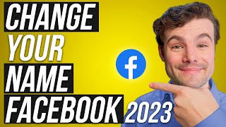 How to Change Your Name on Facebook 2023 Update [upl. by Yraunaj]