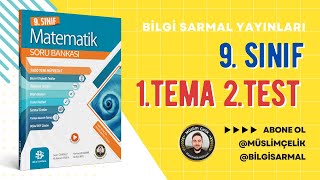 Bilgi Sarmal 9 Sınıf Matematik  1 Tema 2 Test [upl. by Ellen443]