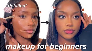 step by step guide to beginner makeup  how to apply what brushes to use etc detailed [upl. by Seen]