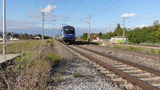 ÖBB Railjet  Bahnhof Sollenau Durchfahrt Richtung Graz [upl. by Assyla397]