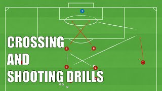 3 Crossing and Shooting Drills  FootballSoccer [upl. by Coray970]