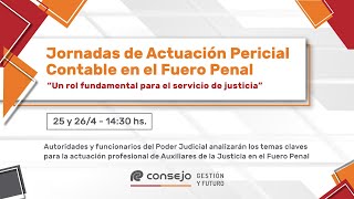 Ref 080CE Jornada de Actuación Pericial Contable en el Fuero Penal Día 2 [upl. by Eetsirhc82]