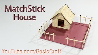 How To Make A Matchstick House  Best Out Of Waste  Matchstick Craft Idea  Best Craft Idea [upl. by Einaffyt590]