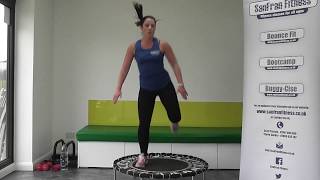 EASY TO FOLLOW 30 min Rebounding  Trampoline Workout on a Mini Fitness Trampoline [upl. by Chelsae]