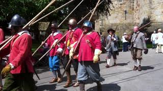 Historical Reenactment at Skipton Castle UK [upl. by Attenor284]