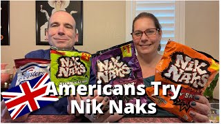 Americans Try Nik Naks and Roysters Chips [upl. by Frydman411]