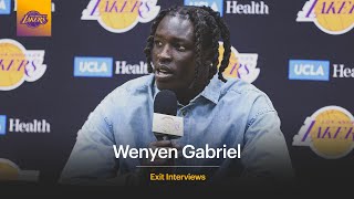 Wenyen Gabriel  202223 Lakers Exit Interviews [upl. by Yralam]