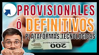 ✅ ¿Pagos provisionales o pagos definitivos  Régimen de plataformas tecnológicas [upl. by Amor169]