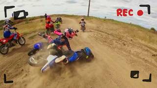 2023 Supercross  YAMAHA PW50 Pileup  Rnd 2 Moto 2 PeeWee [upl. by Seaden38]