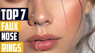 Top 7 Best Faux Nose Rings Trendy and Temporary Styles [upl. by Sopher]