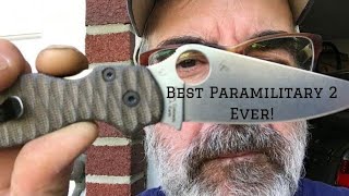 Spyderco Paramilitary 2 Maxamet Steel Knife Review [upl. by Conroy392]