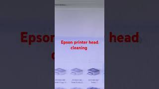 Epson printer head cleaning prablem [upl. by Ttiwed388]