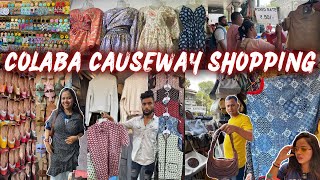 COLABA CAUSEWAY SHOPPING  Unique Collection for Women And Men  Best Street Shopping in Mumbai [upl. by Grinnell]