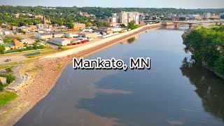 Downtown Mankato MN 4k Drone footage [upl. by Figueroa]