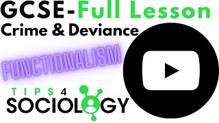 Functionalism  Crime and Deviance  GCSE  Sociology [upl. by Ilac]