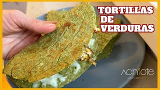 TORTILLA de BRÓCOLI ARVEJAS y ESPINACA Prepara éstas Quesadillas de Pollo super RICAS y SALUDABLES [upl. by Derzon]