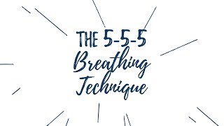 The 555 Breathing Technique [upl. by Abdel]