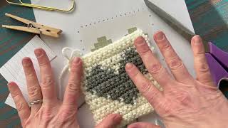 Beginner Intarsia Crochet Tutorial [upl. by Vinni]