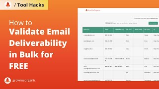 How to validate emails for FREE  GrowMeOrganic [upl. by Hakeem]