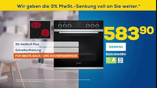 Siemens Herdset EQ211KA0EU  EURONICS Angebot 0720 [upl. by Sorac]