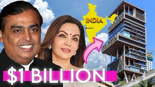 Mukesh Ambani amp Nita Ambani   1 BILLION Antilia Home in Mumbai and More  House Tour 2024 [upl. by Ohare]