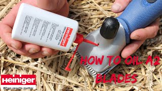 How to Oil Heiniger A2 Blades [upl. by Alleras]