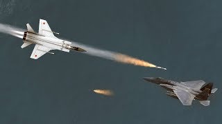 DCS mig31 vs f15 [upl. by Eolcin592]