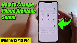 iPhone 1313 Pro How to Change Phone Ringtone Sound [upl. by Alimak]