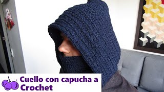 🧣CUELLO con CAPUCHA para HOMBRE a CROCHET Tutorial GRATIS paso a paso DETALLADO Fácil y rápido [upl. by Sirak]