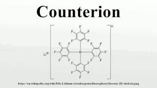 Counterion [upl. by Tristam]