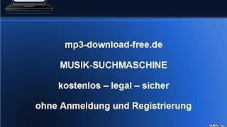 MP3DownloadFreede  legale Musik Suchmaschine kostenlos ohne Anmeldung [upl. by Zohara]