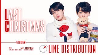 BTS  Last Christmas  Line Distribution [upl. by Piderit]