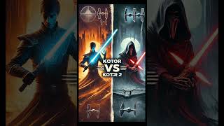 KOTOR vs KOTOR 2 A Tale of Heroism and Moral Ambiguity starwars [upl. by Lyrak]