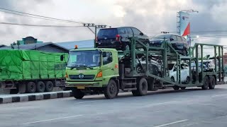 This is the Technology for Special Trucks Loading new cars [upl. by Lindie]