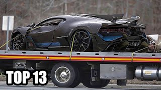 13 MOST EXPENSIVE SUPERCAR CRASHES AND FAILS IN HISTORY [upl. by Markos]